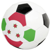 Patriottisch Voetbal met Burundese vlag (Drie kwart)