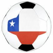 Patriottisch Voetbal met Chileense vlag (Voorkant)