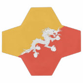 Patriottisch Voetbal met de vlag van Bhutan (Enkel)