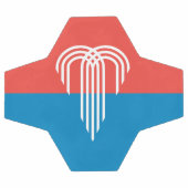 Patriottisch Voetbal met de vlag van Kansas City (Enkel)