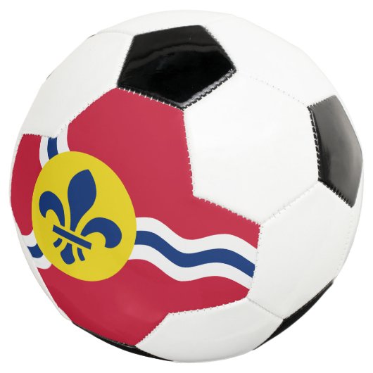 Patriottisch Voetbal met de vlag van St. Louis (Drie kwart)