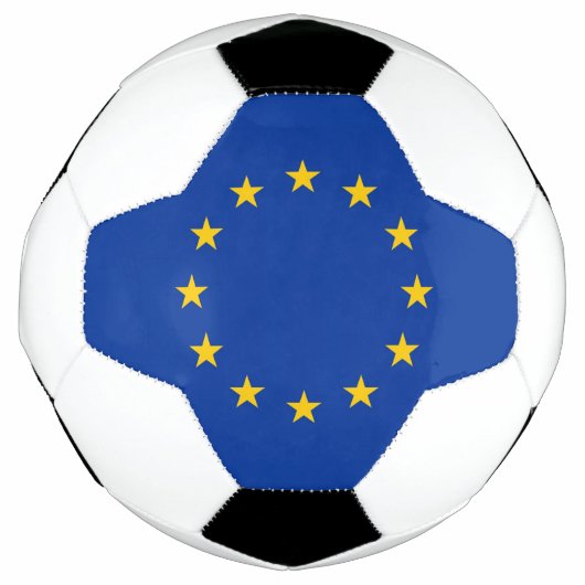 Patriottisch Voetbal met EU-vlag (Voorkant)