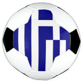 Patriottisch Voetbal met Griekse vlag (Gedraaid)
