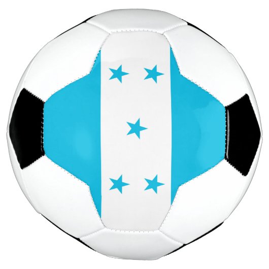 Patriottisch Voetbal met Hondurese vlag (Gedraaid)