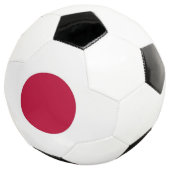 Patriottisch Voetbal met Japanse vlag (Drie kwart)