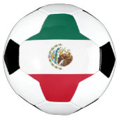 Patriottisch Voetbal met Mexicaanse vlag (Gedraaid)