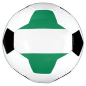 Patriottisch Voetbal met Nigeriaanse vlag (Gedraaid)
