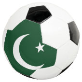 Patriottisch Voetbal met Pakistaanse vlag (Drie kwart)