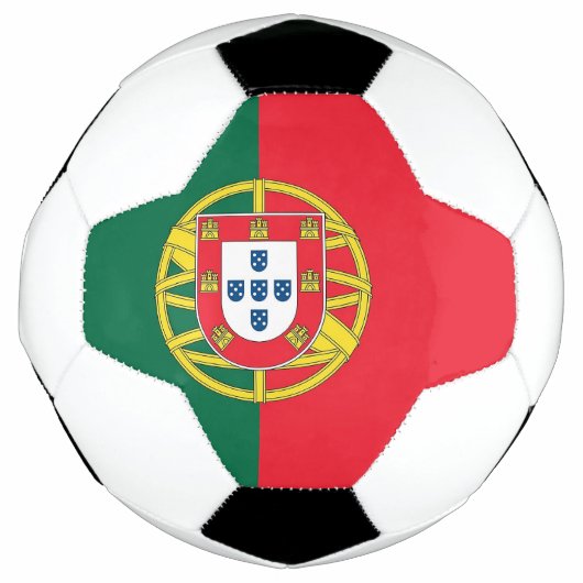 Patriottisch Voetbal met Portugese vlag (Voorkant)