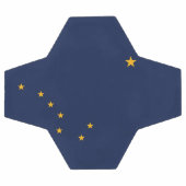 Patriottisch Voetbal met vlag van Alaska, Verenigd (Enkel)