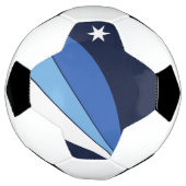 Patriottisch Voetbal met vlag van Colombia (Gedraaid)