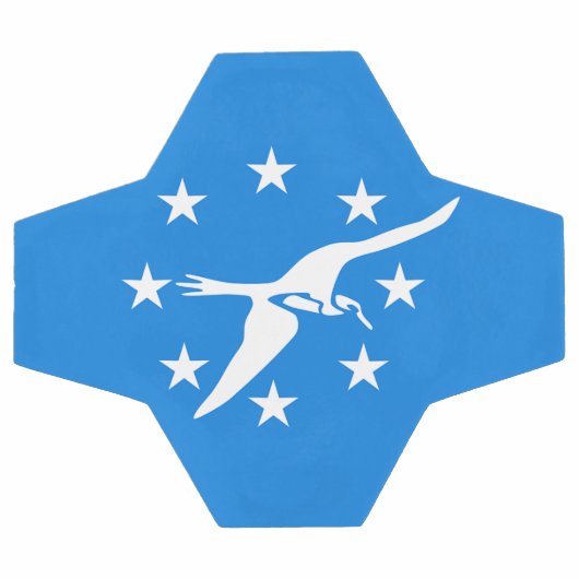 Patriottisch Voetbal met vlag van Corpus Christi (Enkel)