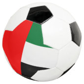 Patriottisch Voetbal met vlag van de VAE (Drie kwart)