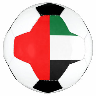 Patriottisch Voetbal met vlag van de VAE