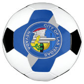 Patriottisch Voetbal met vlag van Las Vegas (Gedraaid)