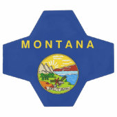 Patriottisch Voetbal met vlag van Montana (Enkel)