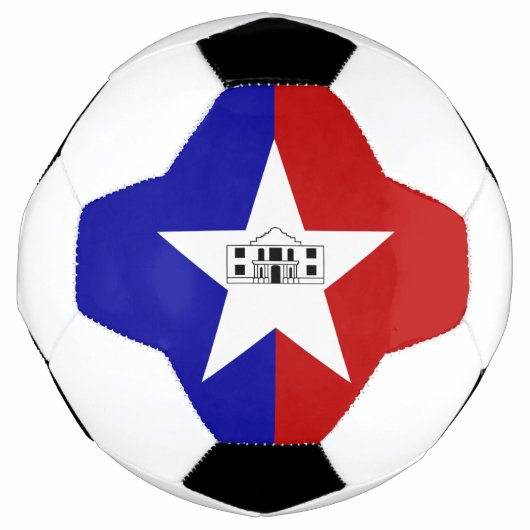 Patriottisch Voetbal met vlag van San Antonio (Voorkant)