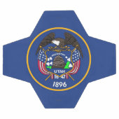 Patriottisch Voetbal met vlag van Utah (Enkel)