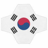 Patriottisch Voetbal met Zuid-Koreaanse vlag (Enkel)