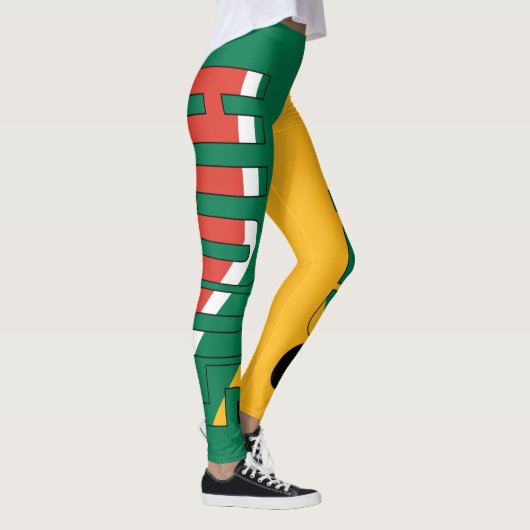 Patriottisch voor de vlag van Zuid-Afrika Leggings (Rechts)