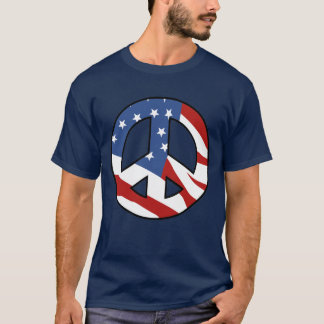 Patriottisch vredesbord t-shirt