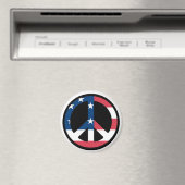 Patriottisch vredesteken magneet (Insitu (Vaatwasser))