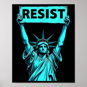 Patriottisch Vrijheidsbeeld van 4 juli verzet zich Poster