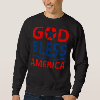 Patriottisch VS God zegene Amerika Gelukkig 4e van Trui