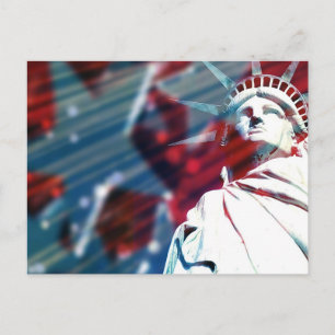 Patriottisch VS Vrijheidsbeeld Vlag Ontwerp Briefkaart