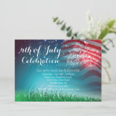 Patriottisch vuurwerk 4de van de Partij van de Jul Kaart (Staand voorkant)