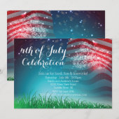 Patriottisch vuurwerk 4de van de Partij van de Jul Kaart (Voorkant / Achterkant)