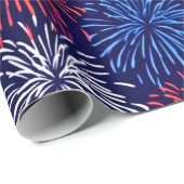 Patriottisch vuurwerk cadeaupapier (Rol Hoek)