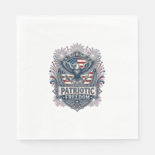Patriottisch Vuurwerk Festival Vector Grafische T- Servet