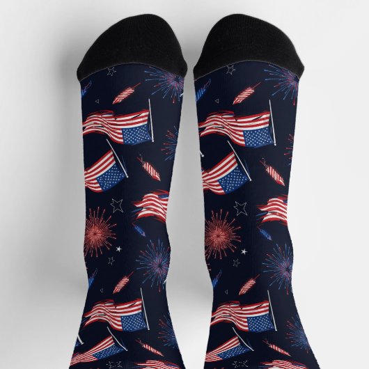 Patriottisch vuurwerk Sokken (Top)