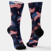 Patriottisch vuurwerk Sokken (Gebogen)