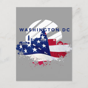 Patriottisch Washington DC Briefkaart