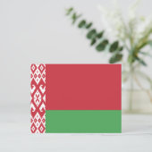 Patriottisch Wit-Russisch Briefkaart van de vlag (Staand voorkant)