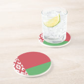 Patriottisch Wit-Russisch Onderzetter van de vlag (Zijkant)