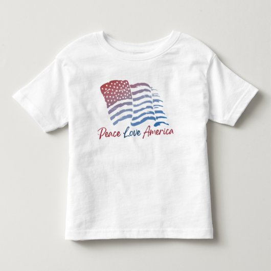 Patriottisch wit T-shirt (Voorkant)