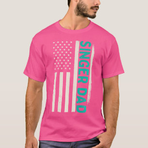 Patriottisch zingend muzikant opera Karaoke Singer T-shirt