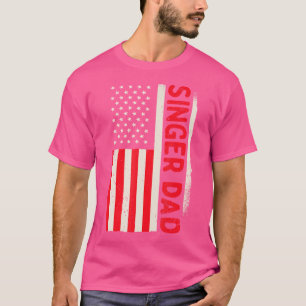 Patriottisch zingend muzikant opera Karaoke Singer T-shirt