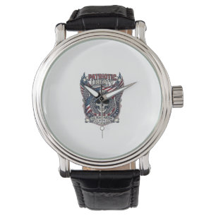 Patriottische 1776 Off Road Schedel Monster Truck Horloge