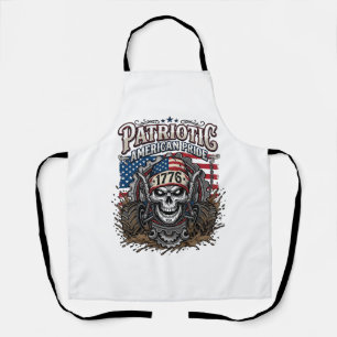 Patriottische 1776 Off Road Schedel Monster Truck  Schort