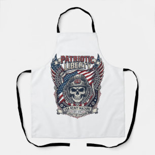 Patriottische 1776 Off Road Schedel Monster Truck Schort