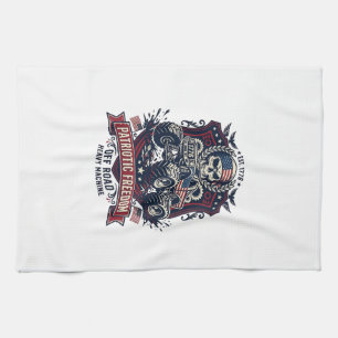 Patriottische 1776 Off Road Schedel Monster Truck  Theedoek
