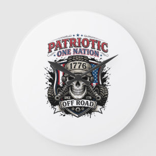 Patriottische 1776 Off Road Schedel Monstertruck Z Grote Klok