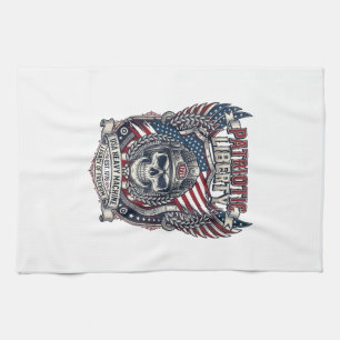 Patriottische 1776 Off Road Schedel Monstertruck Z Theedoek