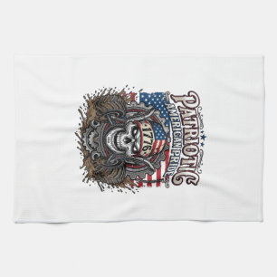 Patriottische 1776 Off Road Schedel Monstertruck Z Theedoek