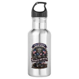 Patriottische 1776 Off Road Schedel Monstertruck Z Waterfles