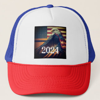 Patriottische 2024 Eagle Cap Trucker Pet